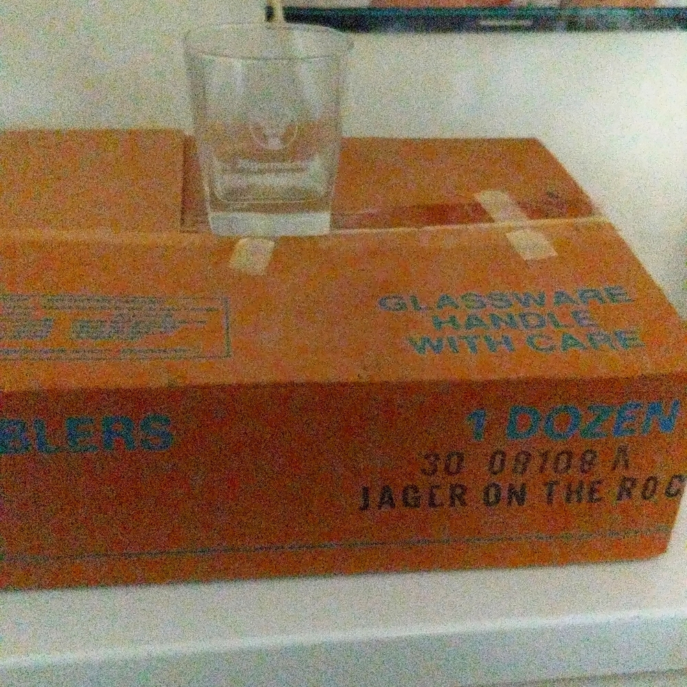Jager on the rocks tumbler set 12 pieces.
